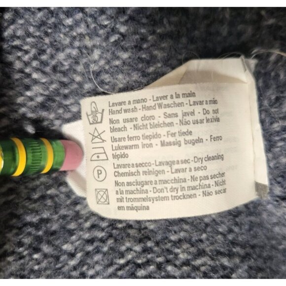 Vintage Valentino Wool Angora Cashmere Sweater Cable Knit Pullover - Picture 14 of 15